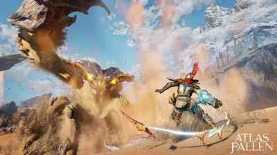 Битвы с песчаными монстрами на новых скриншотах Atlas Fallen от создателей Lords of the Fallen