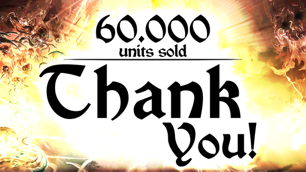Over 60,000 units sold in one week: THANK YOU!!