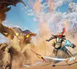 Battles with sand monsters in the new Atlas Fallen screenshots from the creators of Lords of the Fallen