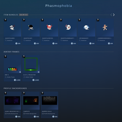 Phasmophobia Steam Trading Cards and Points Shop!
