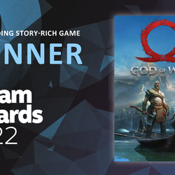 God of War (2018) wins the 2022 Outstanding Story-Rich Game Steam Award