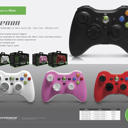 Hyperkin dated the release of a gamepad for the Xbox Series X|S in the style of an Xbox 360 controller