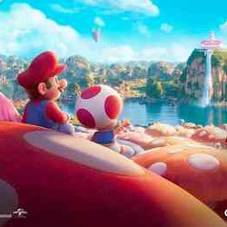 The animated film "Super Mario Brothers in the cinema" was shown on Argentine television