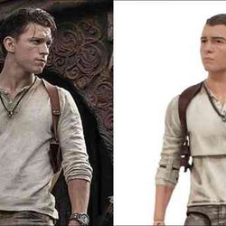 Tom Holland in the image of Nathan Drake from the film adaptation of Uncharted became a figure