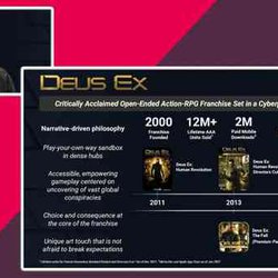 Deus Ex: Human Revolution and Mankind Divided sold over 12 million copies